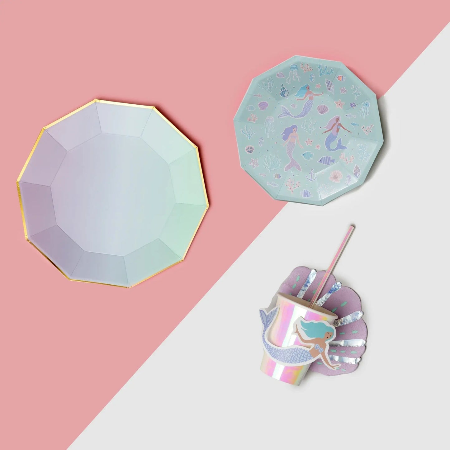 Mermaid Small Plates (10 per pack) Coterie