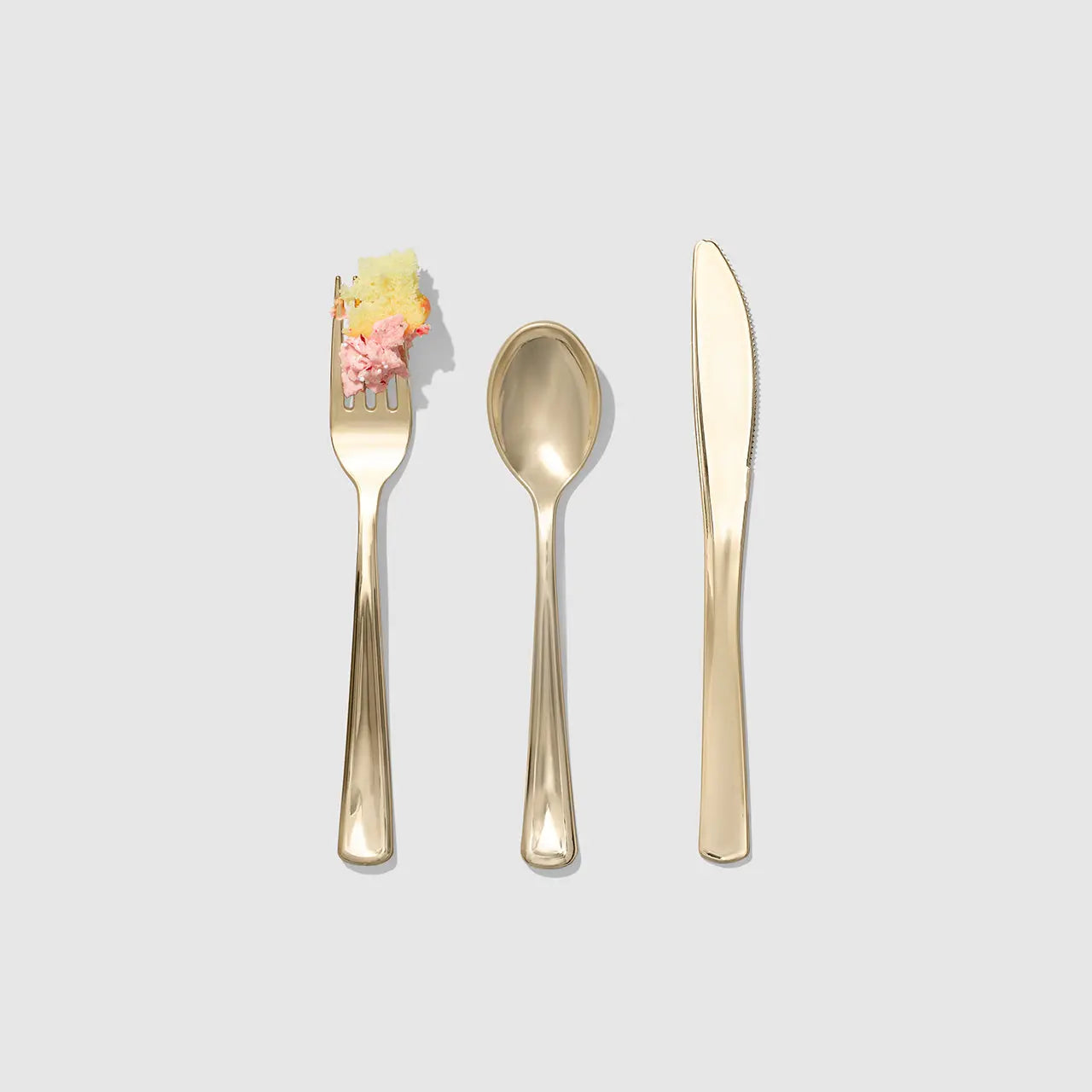 Metallic Gold Cutlery (30 per pack) Coterie