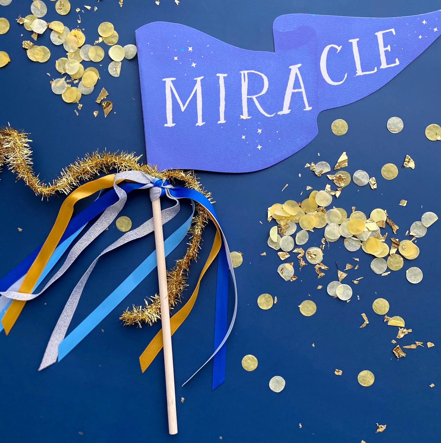 Miracle Hanukkah Party Pennant Cami Monet