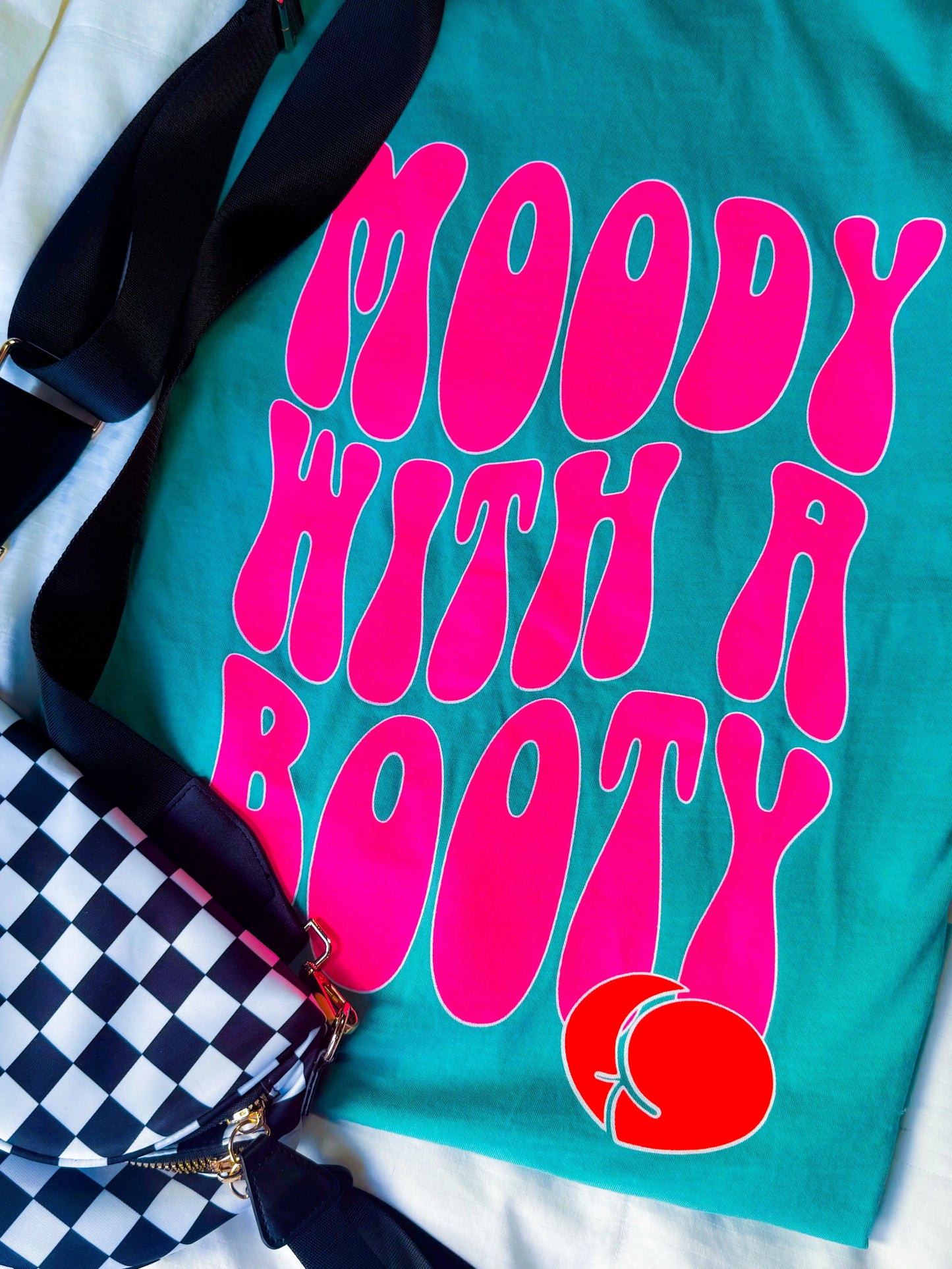Moody with a booty Graphic Tee Shop Karma Tees