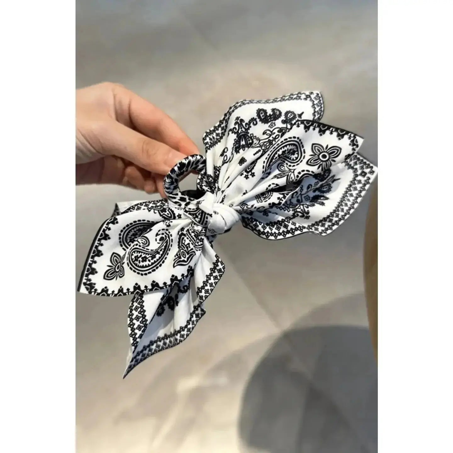 Paisley Bow Claw Hair Clip Wild Junkie