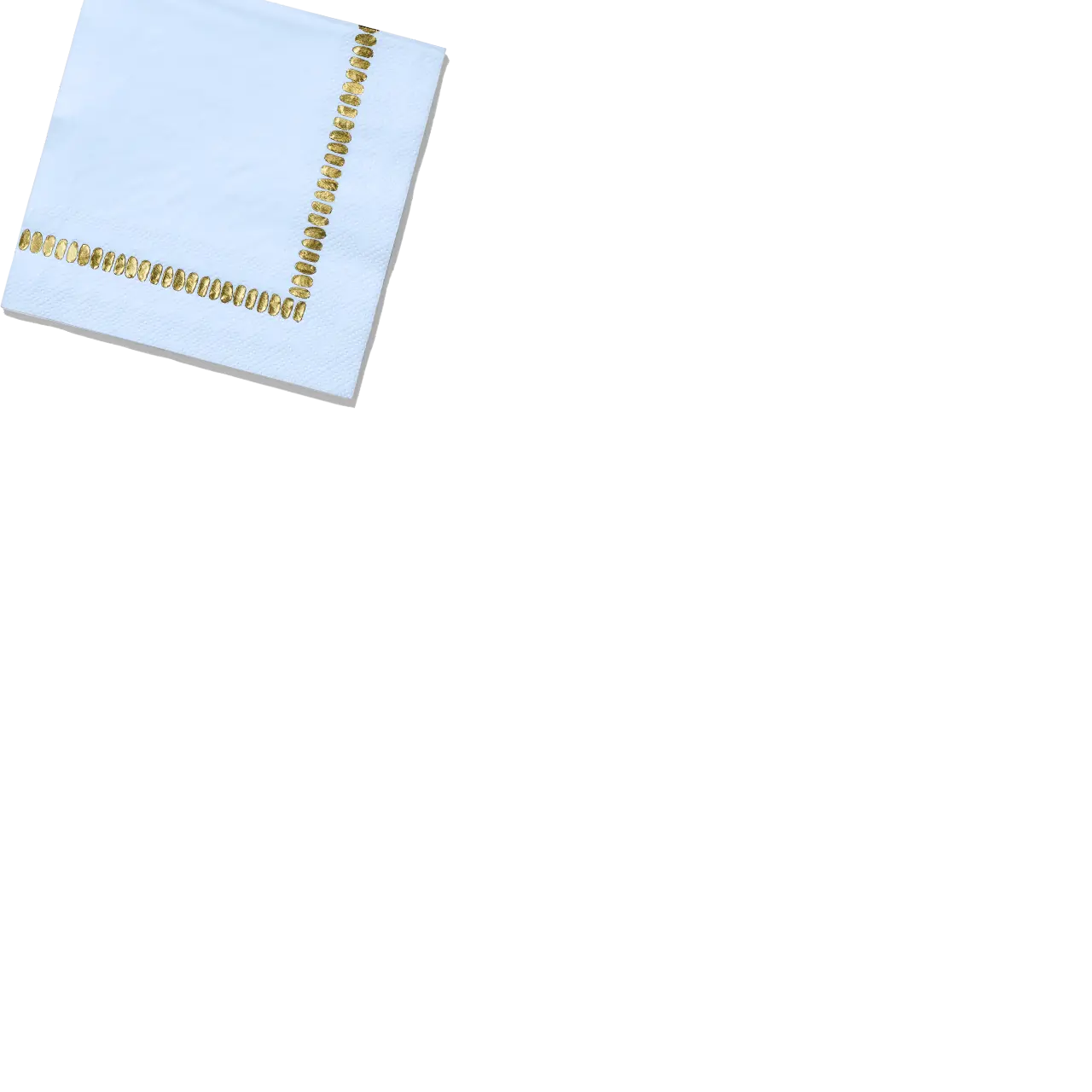 Pale Blue Brushstroke Cocktail Napkins (25 per pack) Coterie