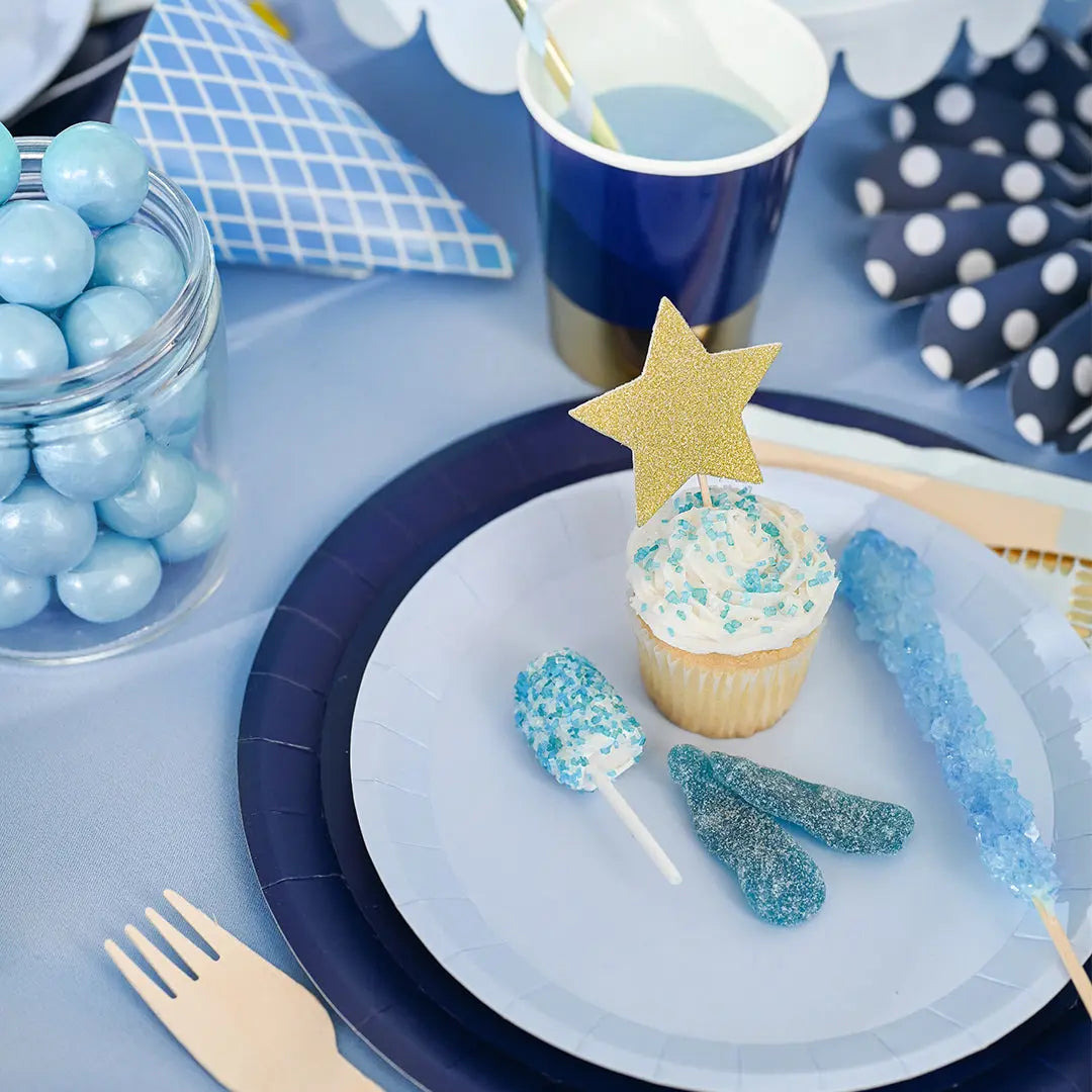 Pale Blue Classic Small Plates (10 per pack) Coterie