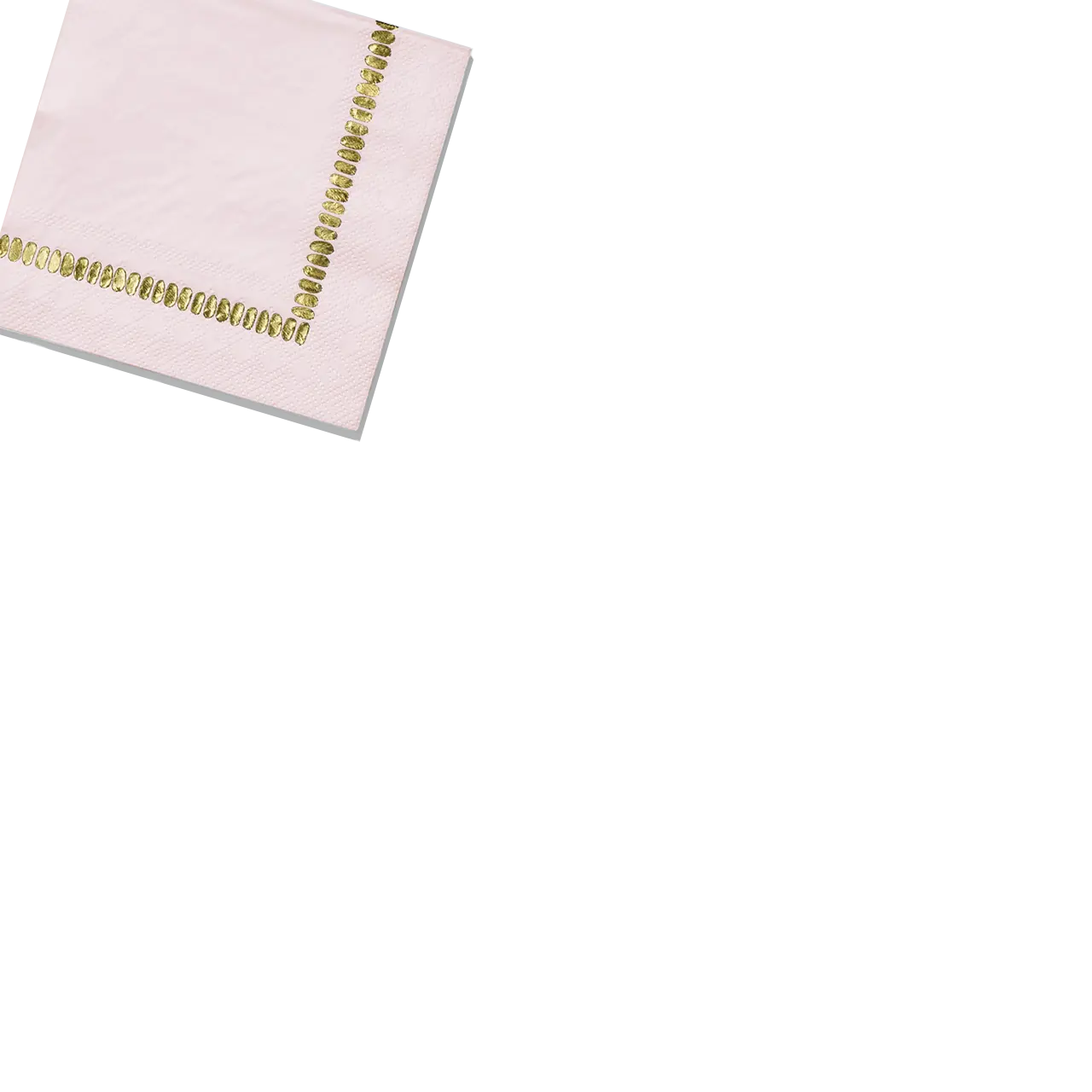 Pale Pink Brushstroke Cocktail Napkins (25 per pack) Coterie