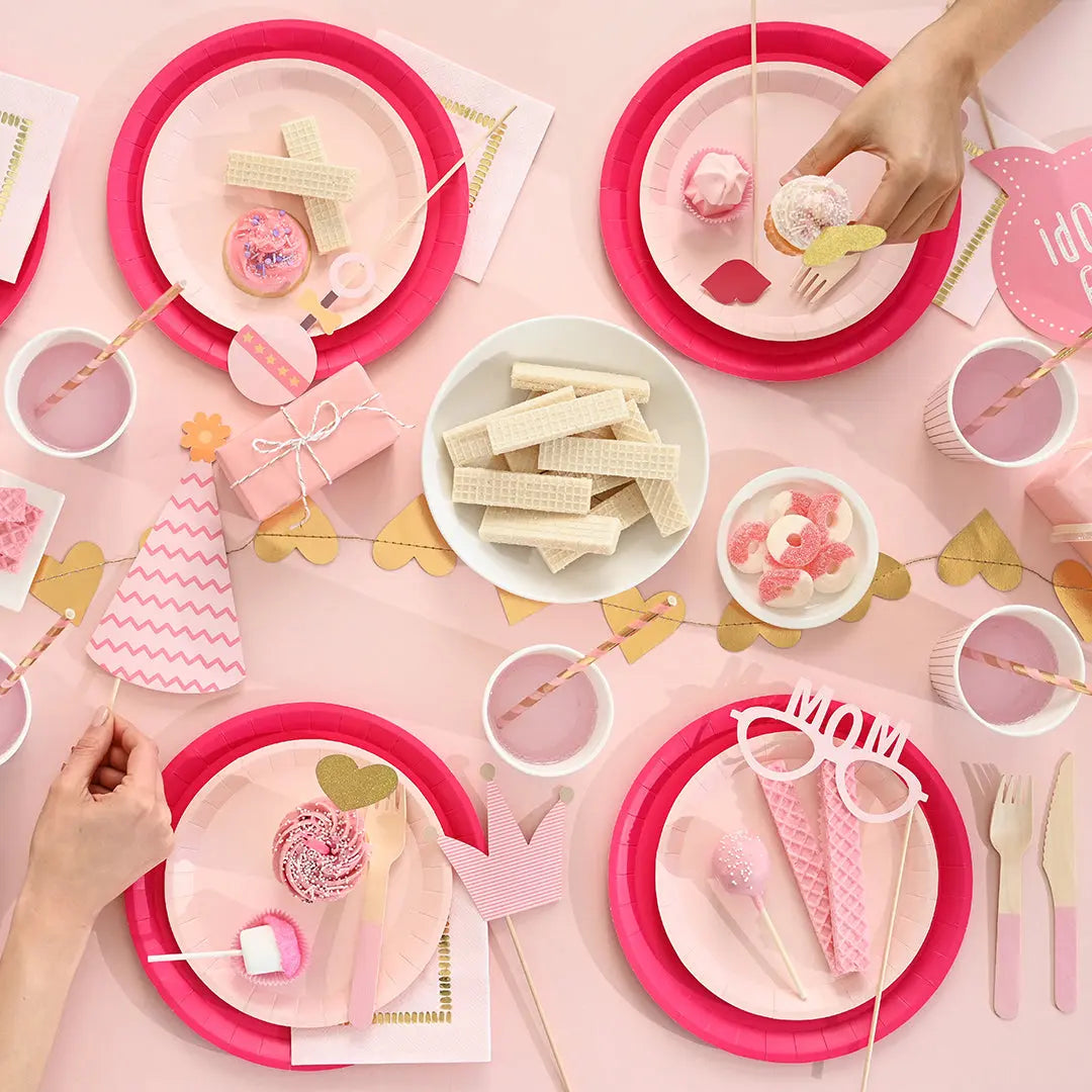 Pale Pink Classic Large Plates (10 per pack) Coterie
