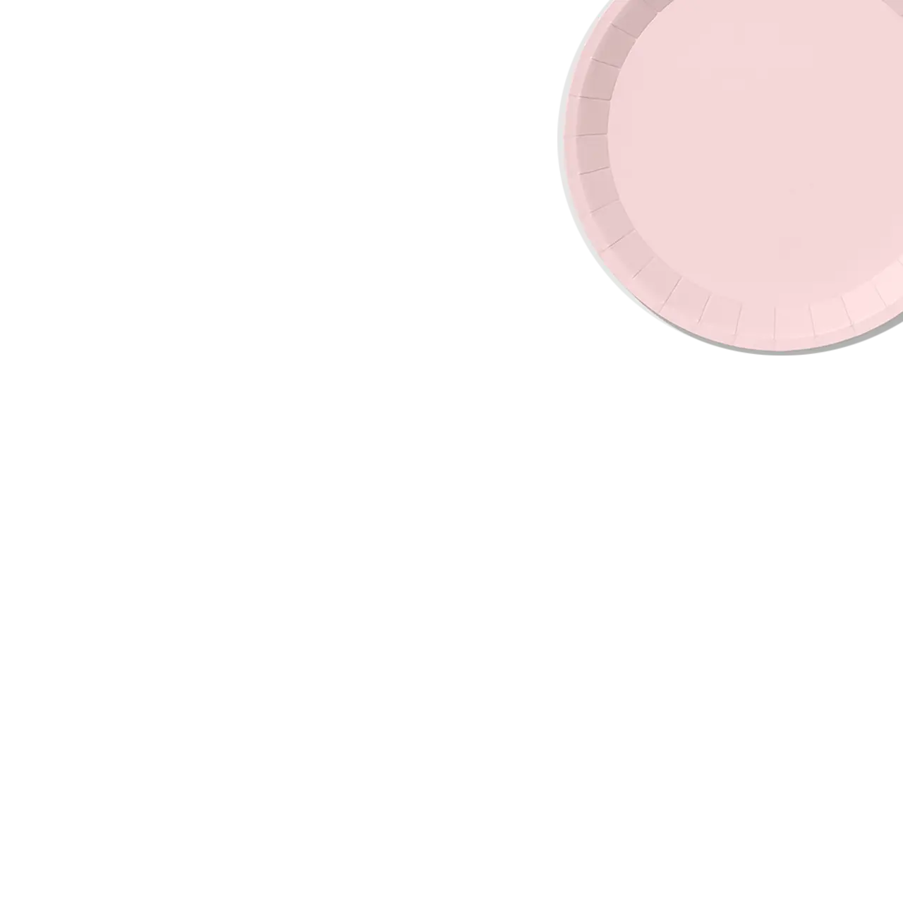 Pale Pink Classic Small Plates (10 per pack) Coterie