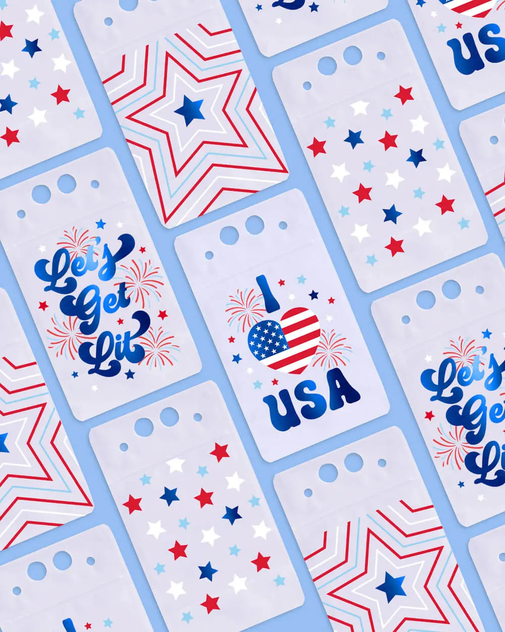 Party In The USA Sippers - 16 pouches + straws xo, Fetti
