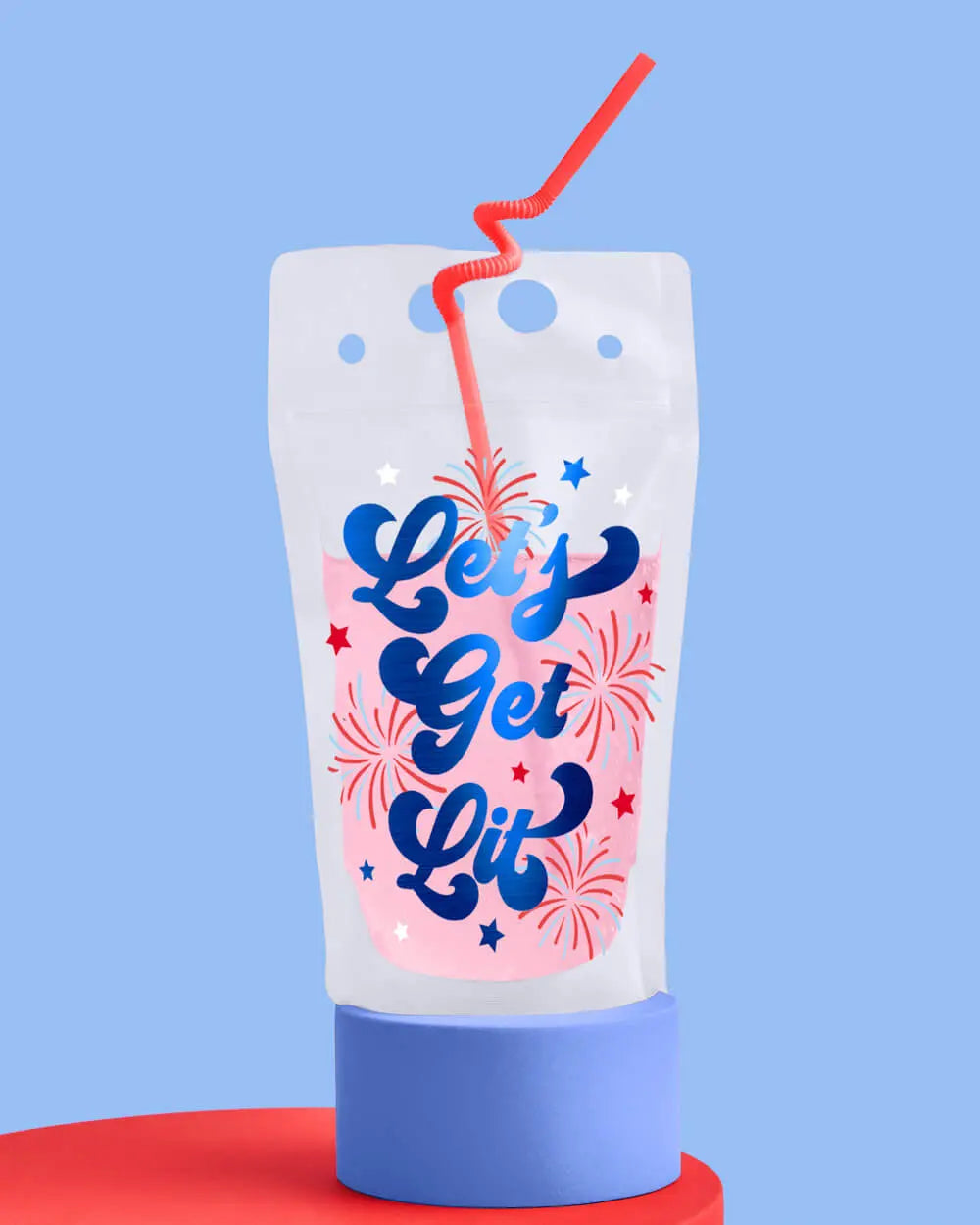 Party In The USA Sippers - 16 pouches + straws xo, Fetti