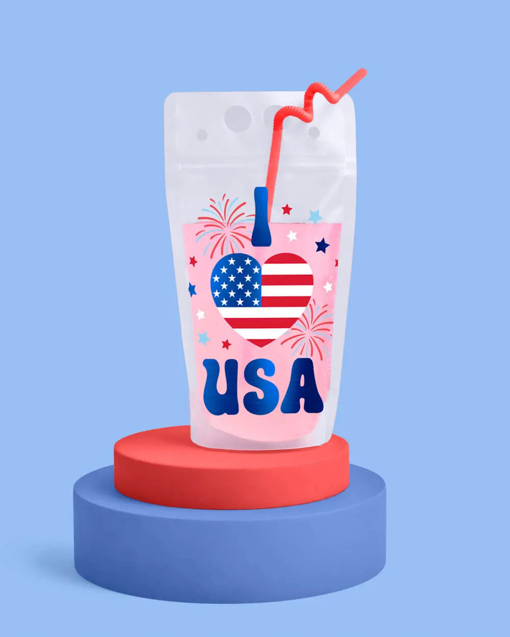 Party In The USA Sippers - 16 pouches + straws xo, Fetti