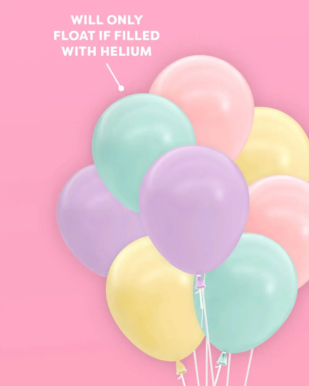 Pastel Balloon Pack - 24 matte balloons xo, Fetti