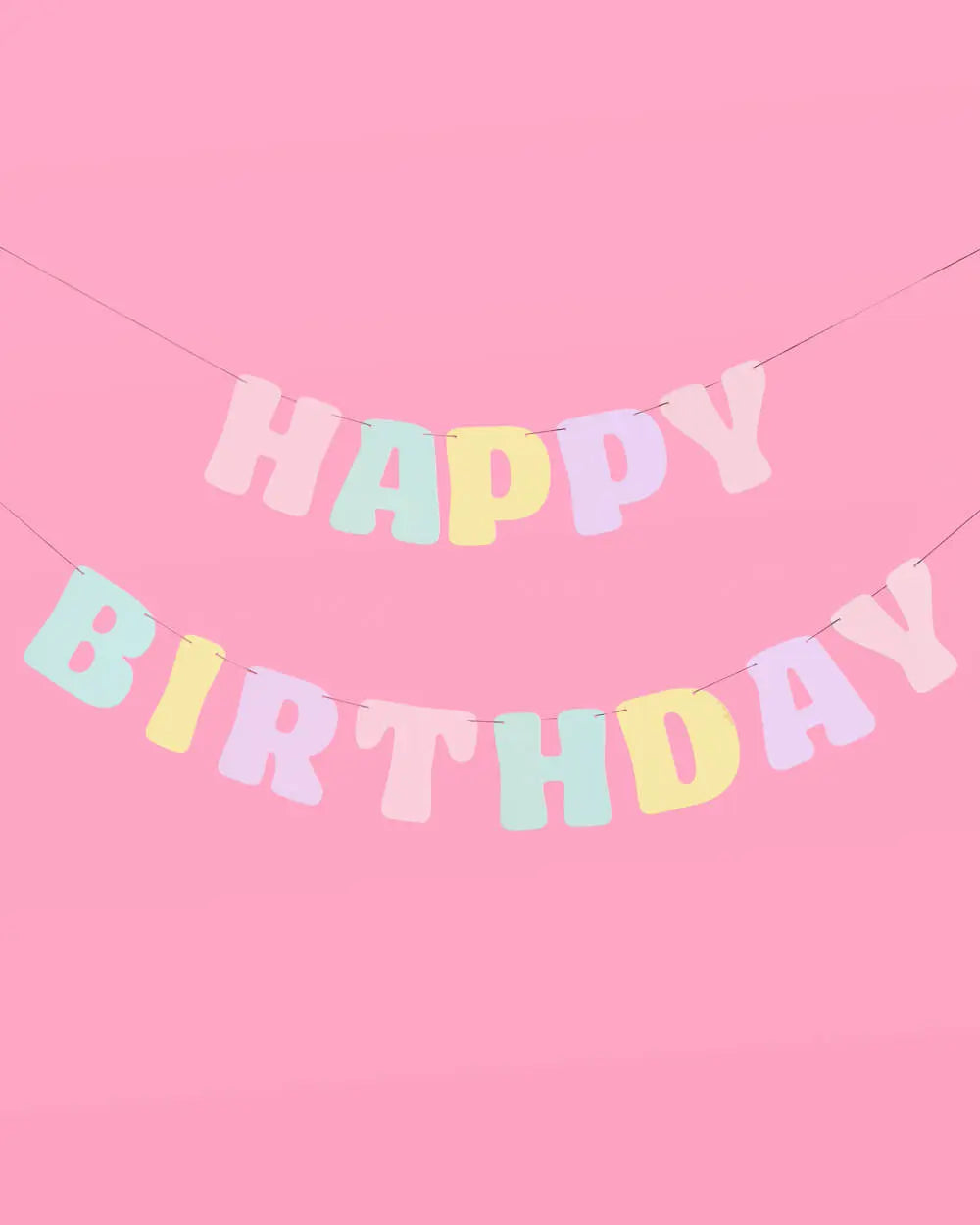 Pastel Party Banner - matte pastel banner xo, Fetti