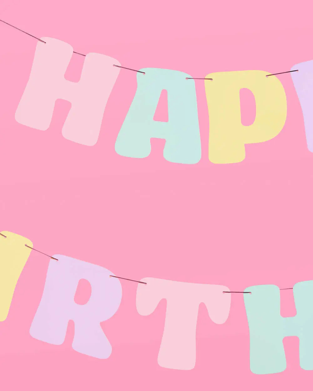 Pastel Party Banner - matte pastel banner xo, Fetti