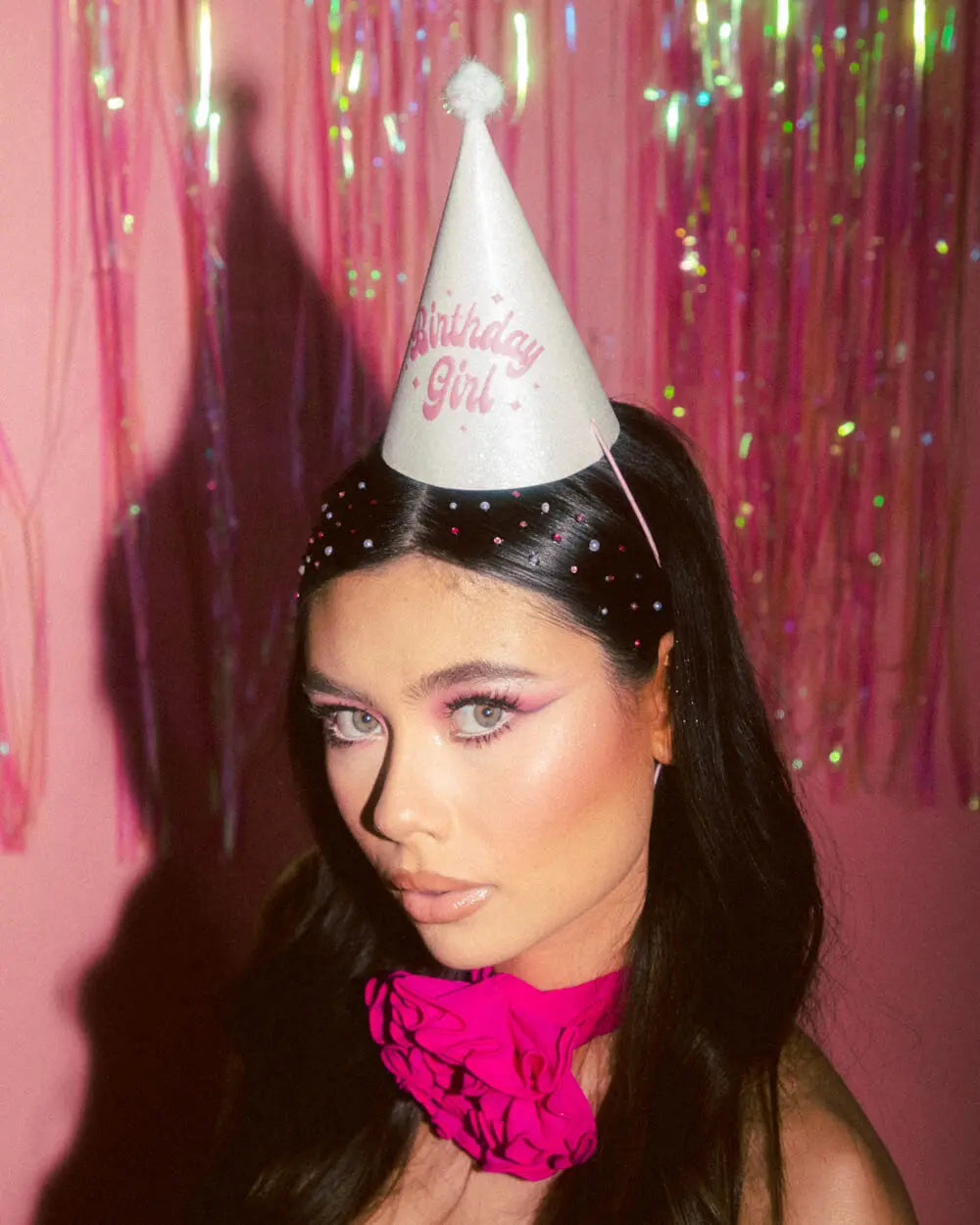 Pastel Party Hats - 13 glitter paper hats xo, Fetti