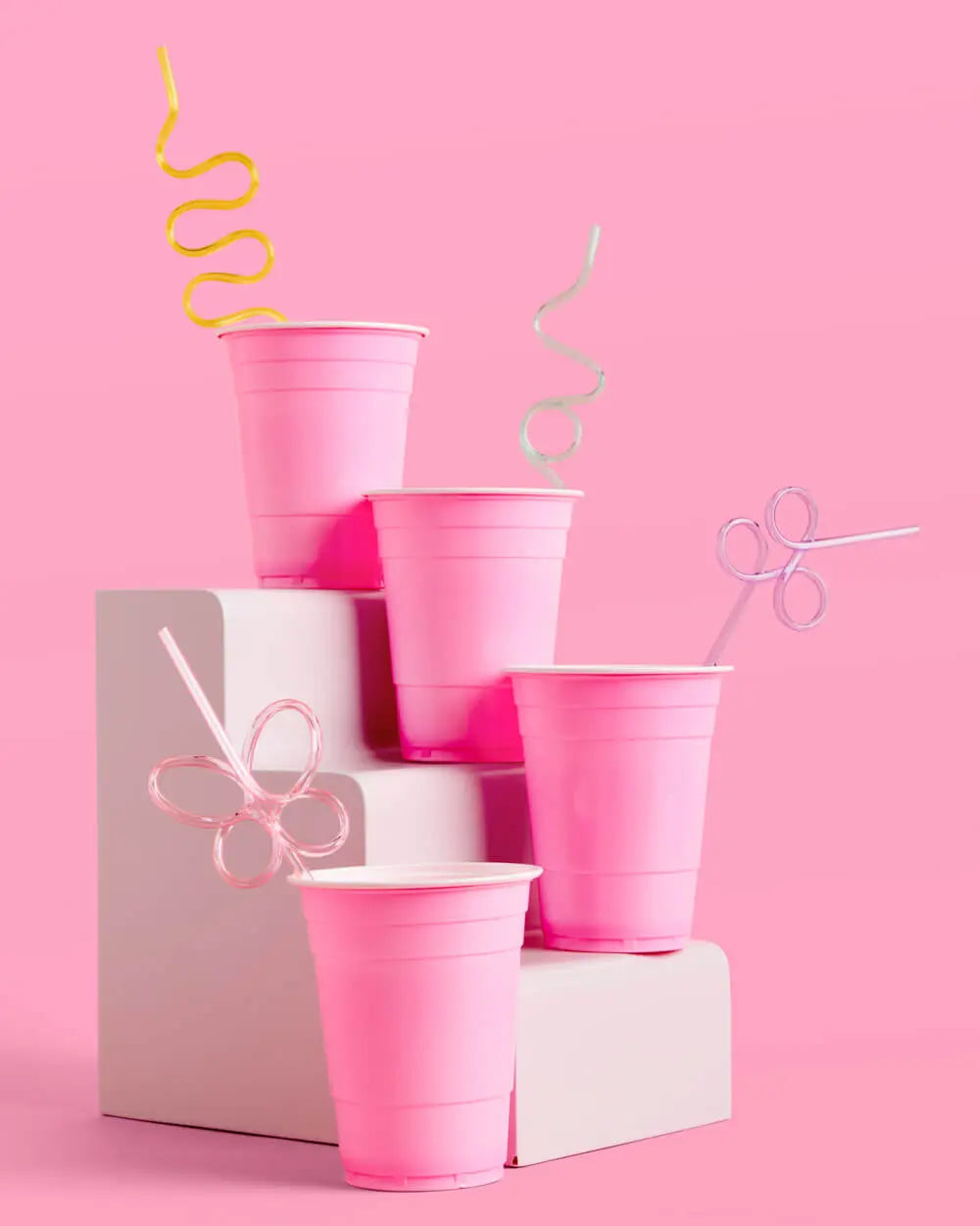 Pastel Party Starter Pack - Plates, Napkins + Straws xo, Fetti