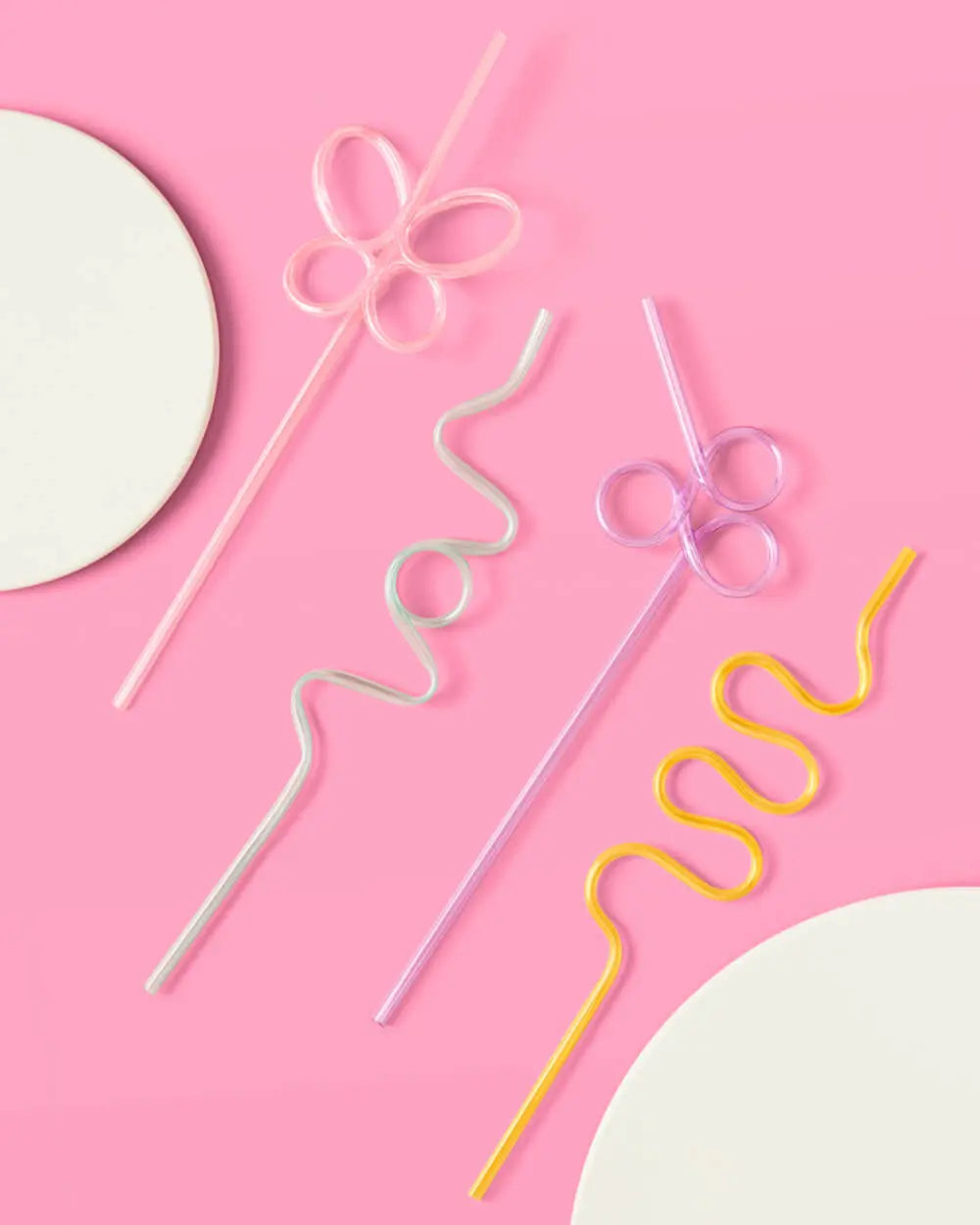 Pastel Party Straws - 16 reusable straws xo, Fetti