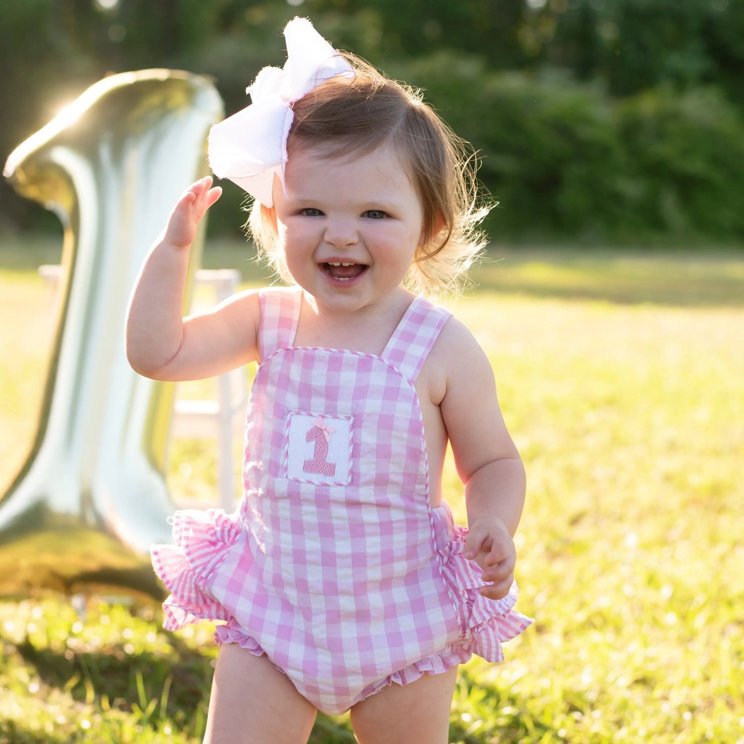 Pastel Pink First Birthday Bubble - Latchkey