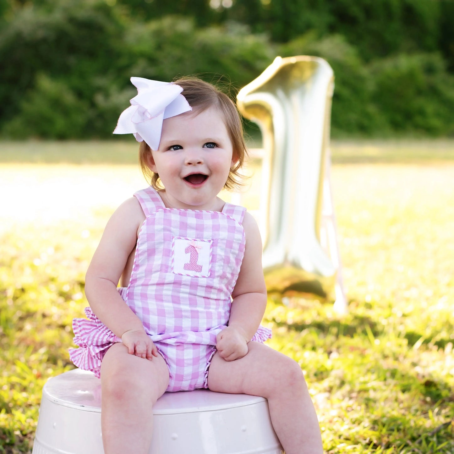 Pastel Pink First Birthday Bubble - Latchkey