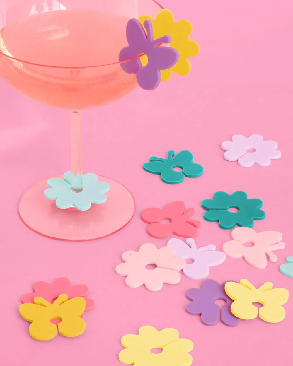 Pastel Sip Markers - 16 drink markers xo, Fetti
