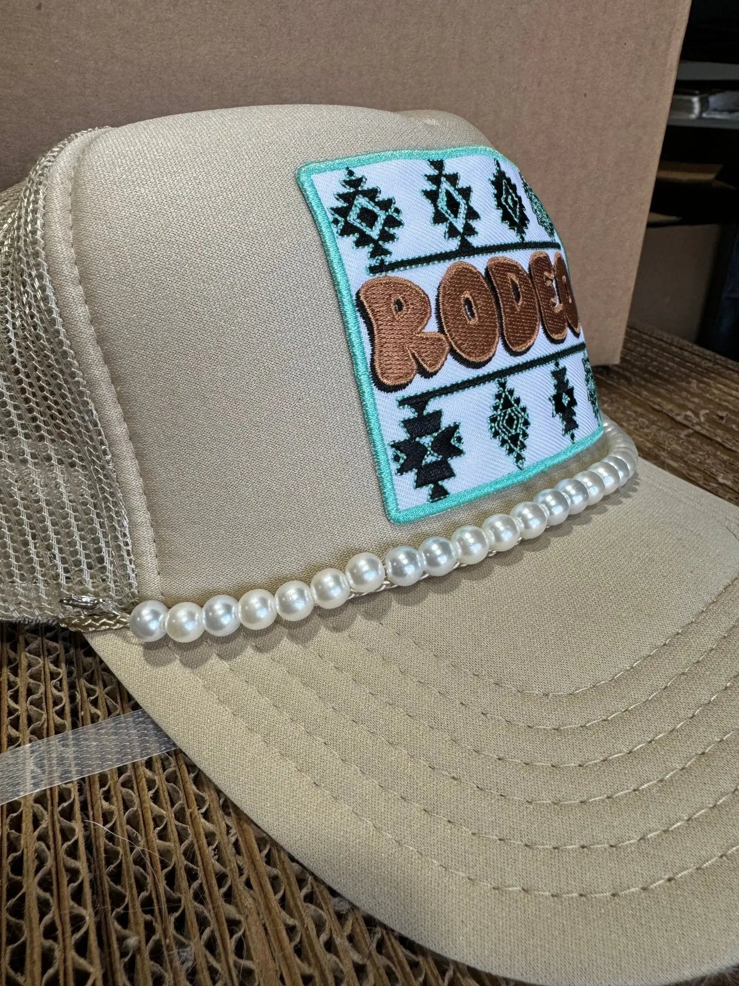 Pearl String Trucker Hat Chain Wild Junkie