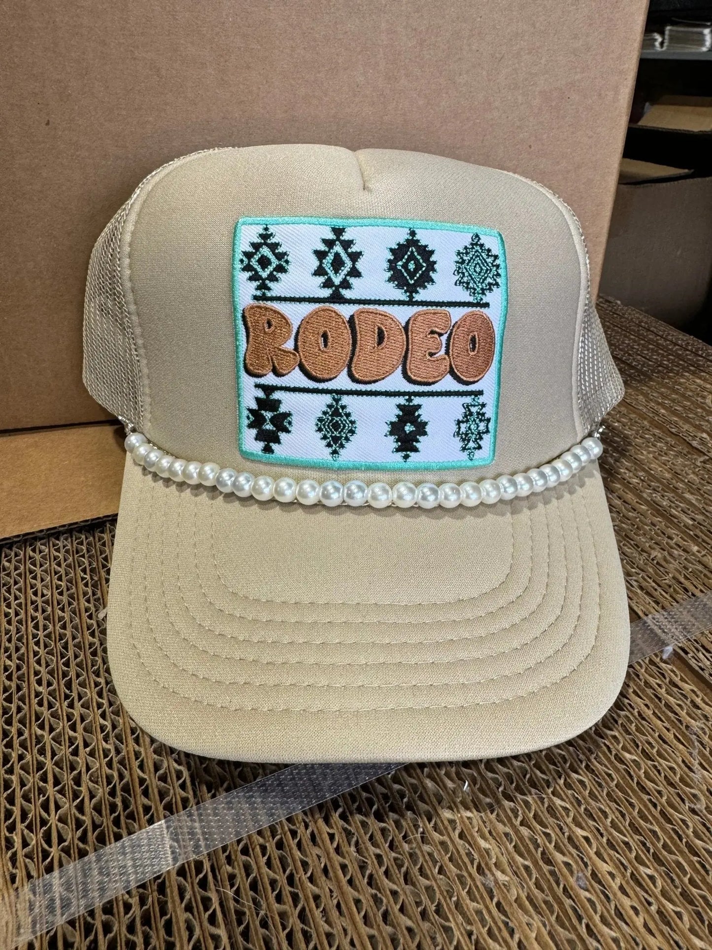 Pearl String Trucker Hat Chain Wild Junkie