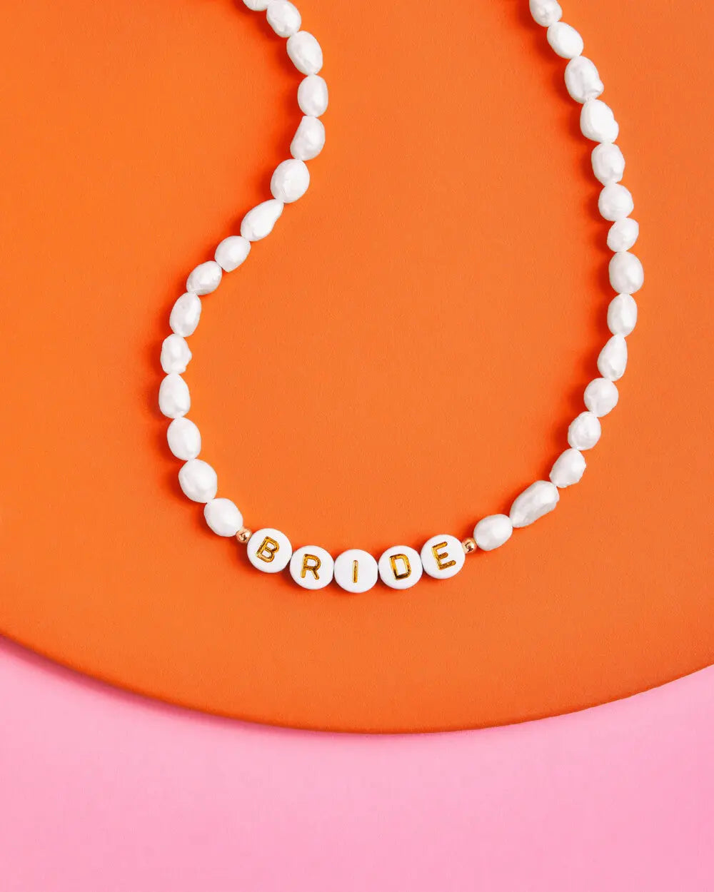 Pearlfect Necklace - beaded bride necklace xo, Fetti