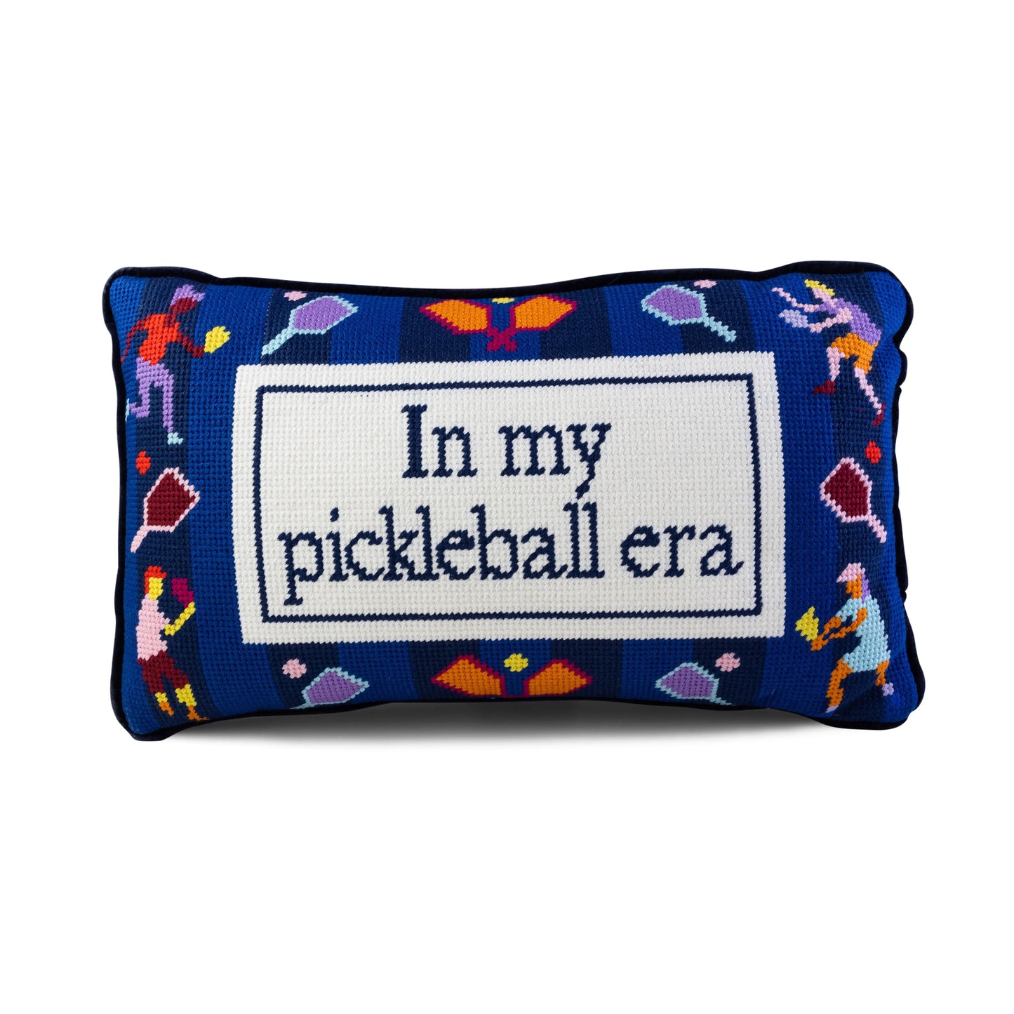 Pickleball Era Needlepoint Pillow Furbish Studio