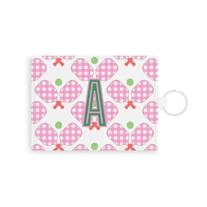 Pickleball Single Initial Card Case CB Studio