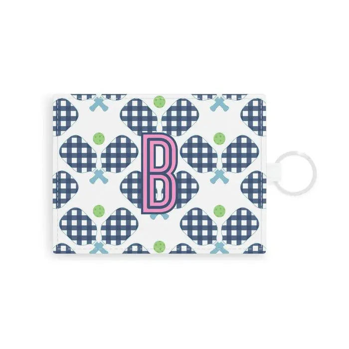 Pickleball Single Initial Card Case CB Studio