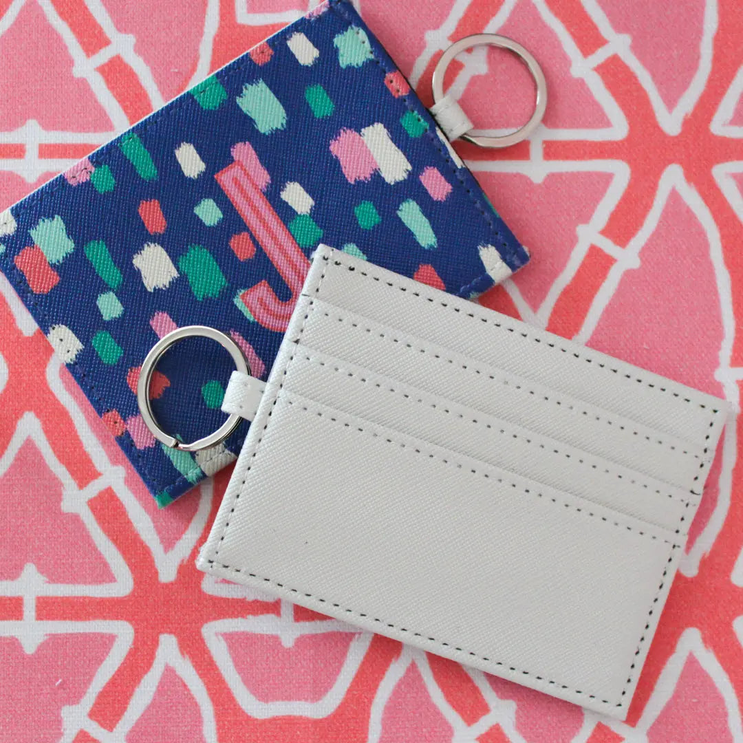 Pickleball Single Initial Card Case CB Studio