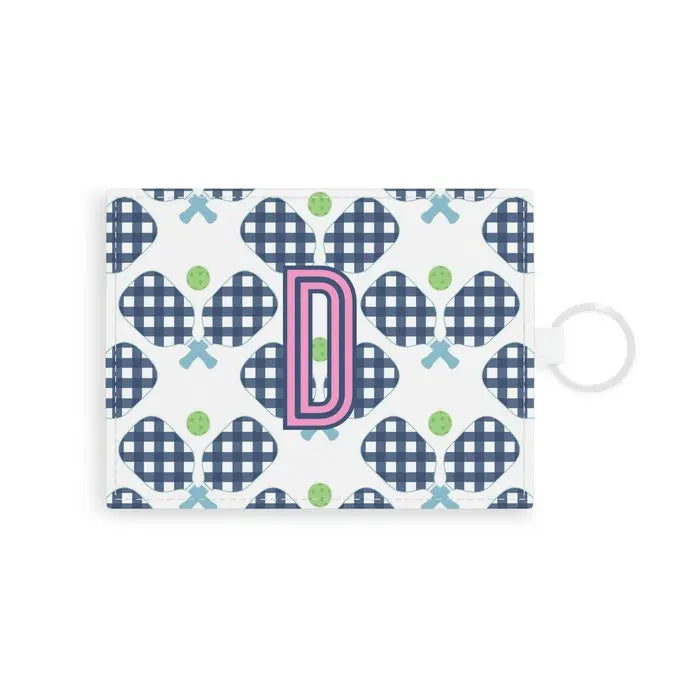 Pickleball Single Initial Card Case CB Studio