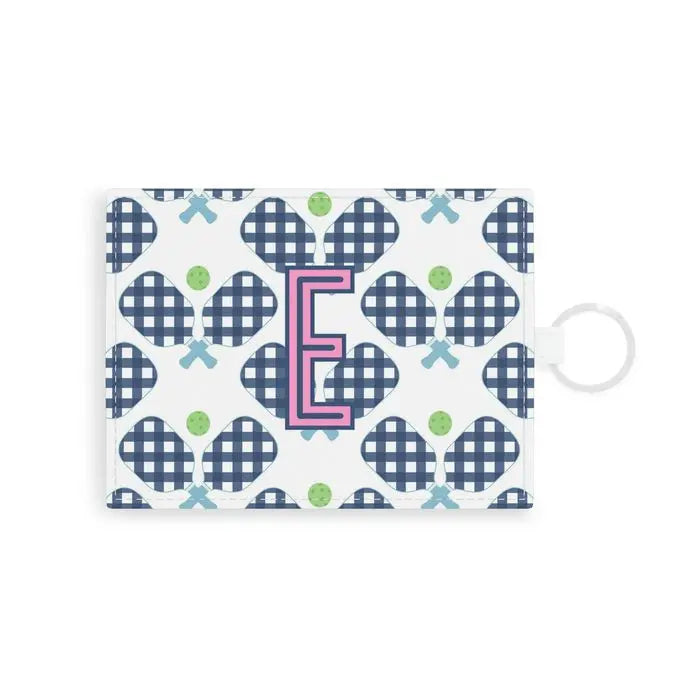Pickleball Single Initial Card Case CB Studio