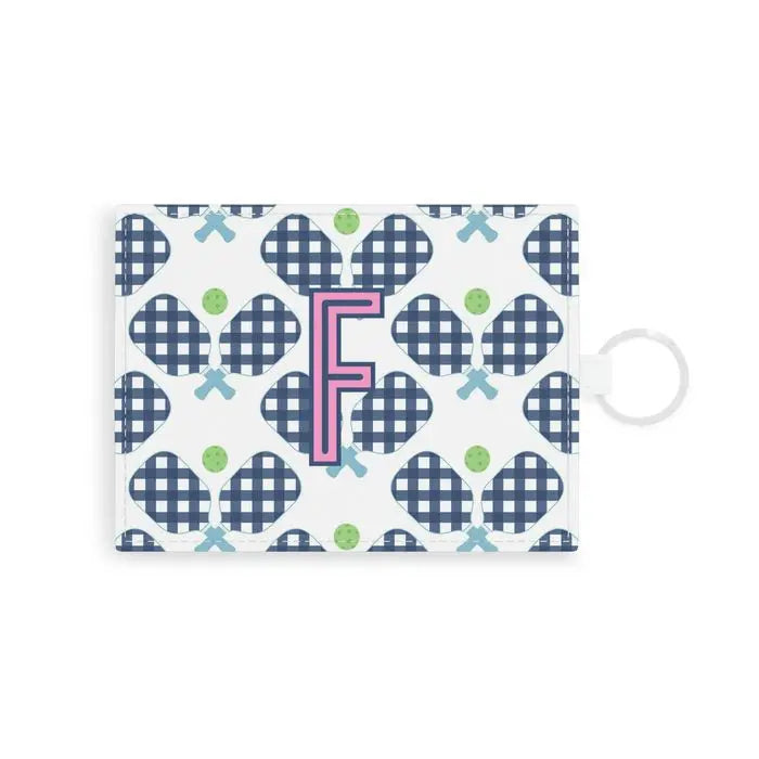 Pickleball Single Initial Card Case CB Studio