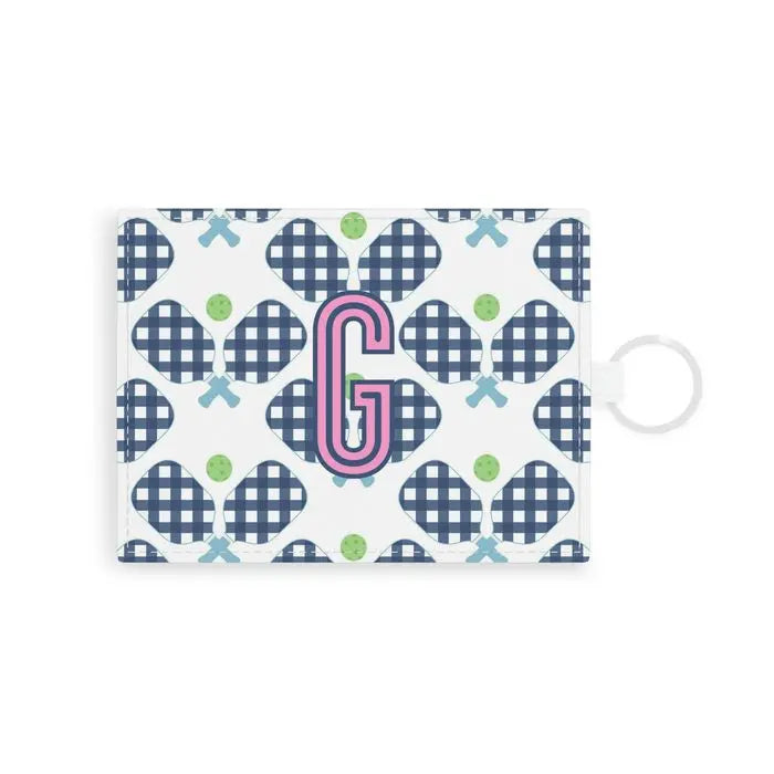 Pickleball Single Initial Card Case CB Studio