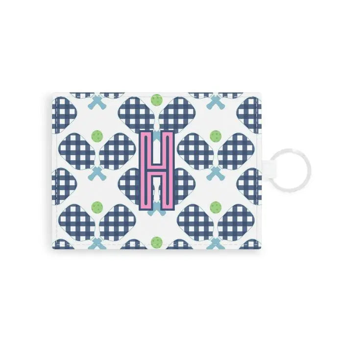 Pickleball Single Initial Card Case CB Studio