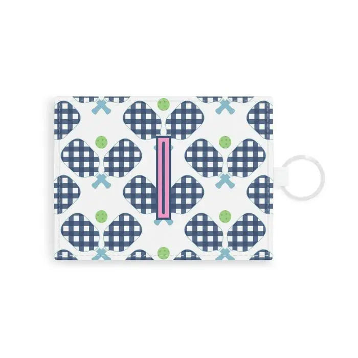 Pickleball Single Initial Card Case CB Studio