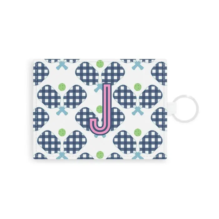 Pickleball Single Initial Card Case CB Studio