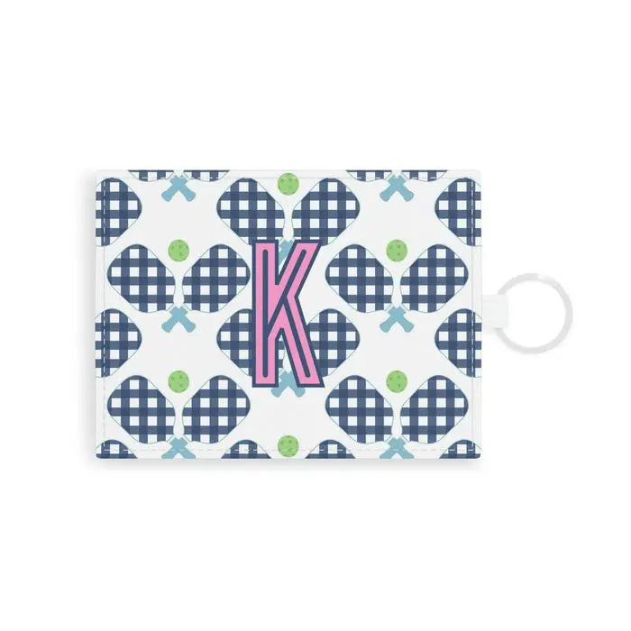 Pickleball Single Initial Card Case CB Studio