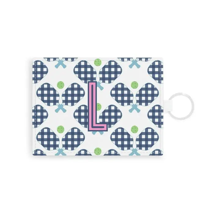 Pickleball Single Initial Card Case CB Studio