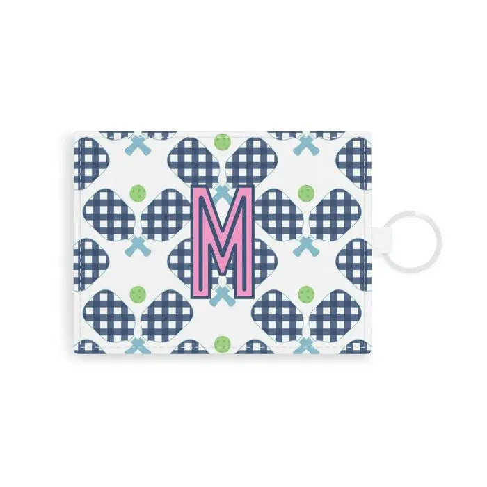 Pickleball Single Initial Card Case CB Studio