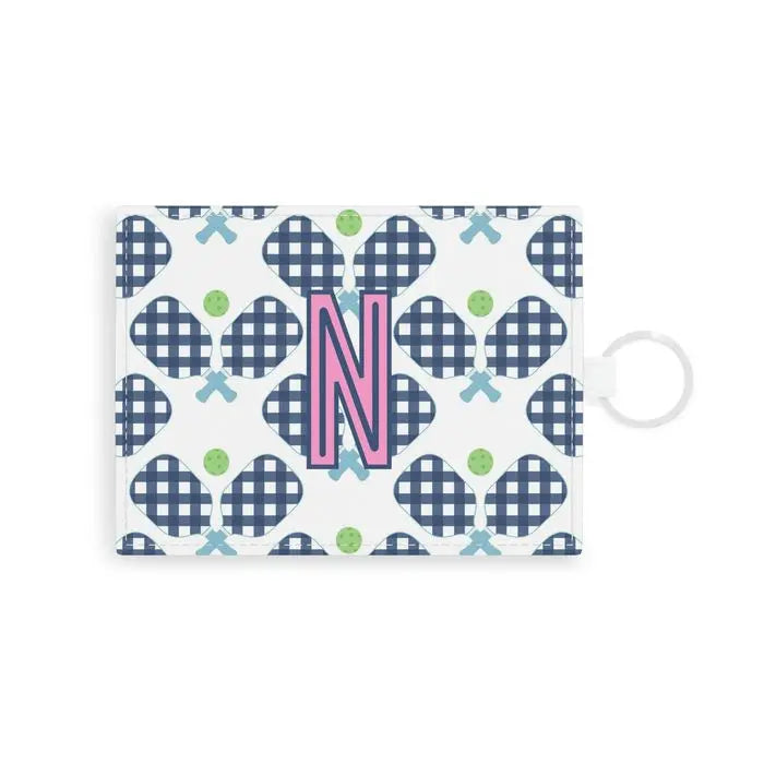 Pickleball Single Initial Card Case CB Studio