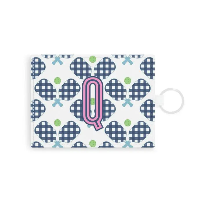 Pickleball Single Initial Card Case CB Studio