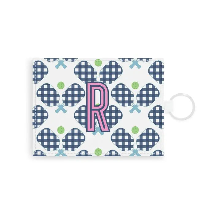 Pickleball Single Initial Card Case CB Studio
