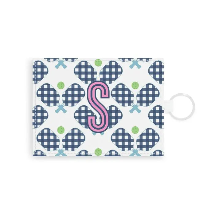 Pickleball Single Initial Card Case CB Studio