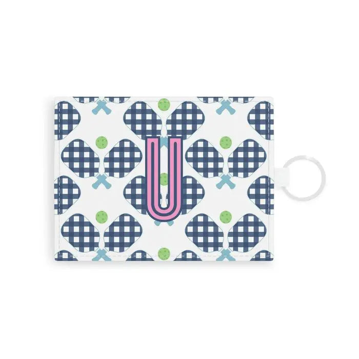 Pickleball Single Initial Card Case CB Studio
