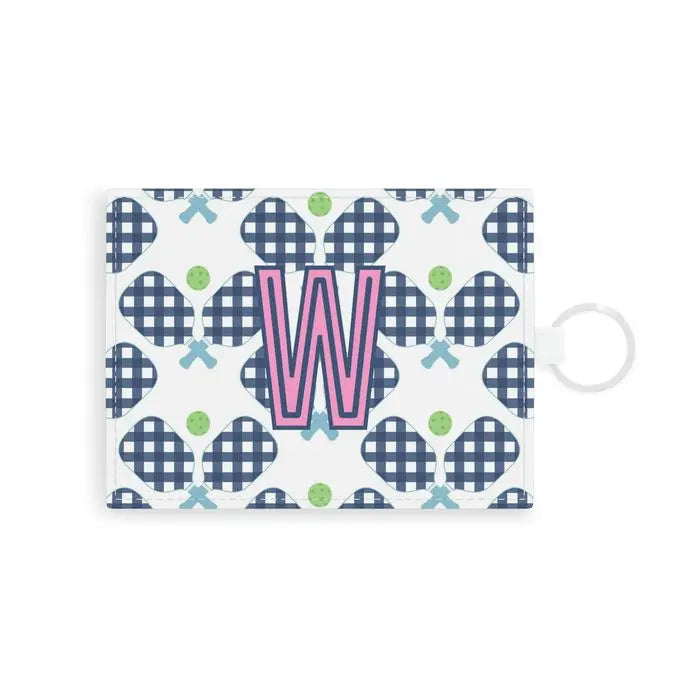 Pickleball Single Initial Card Case CB Studio