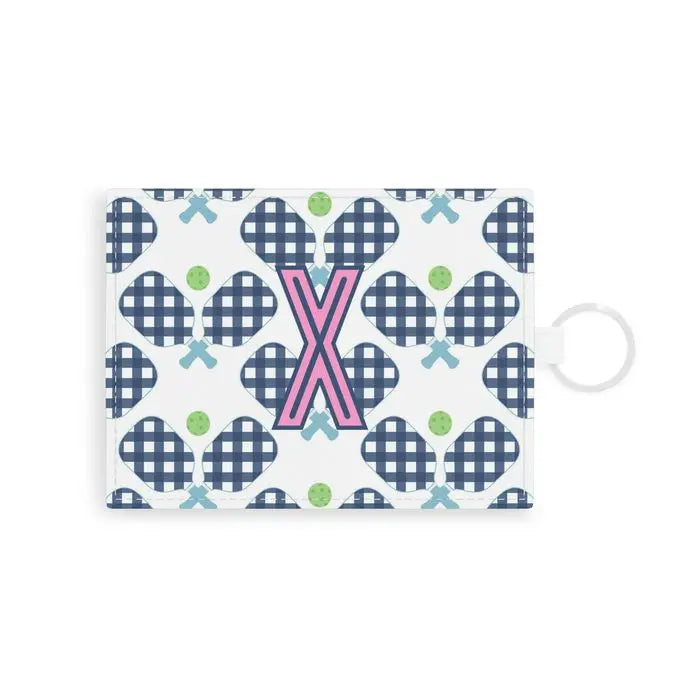 Pickleball Single Initial Card Case CB Studio