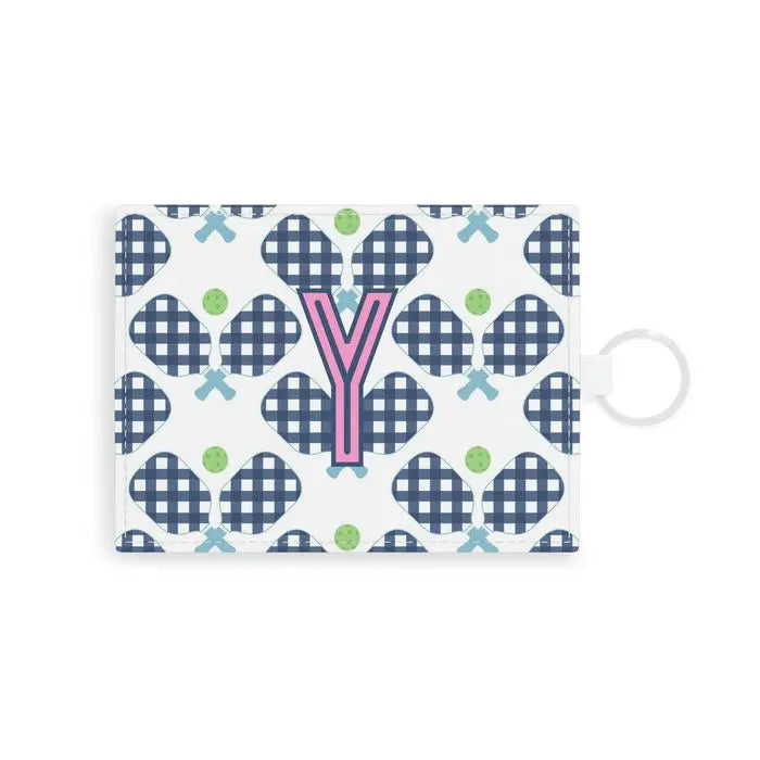 Pickleball Single Initial Card Case CB Studio