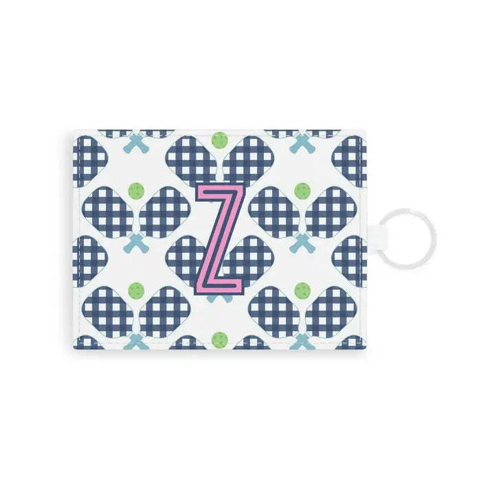 Pickleball Single Initial Card Case CB Studio