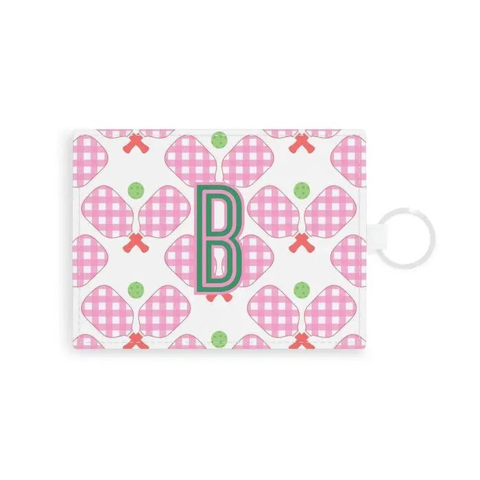 Pickleball Single Initial Card Case CB Studio
