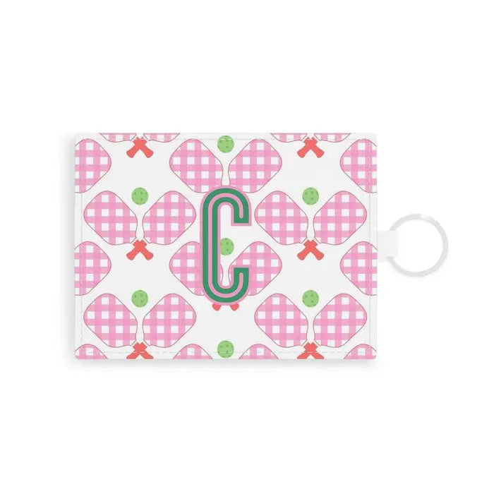 Pickleball Single Initial Card Case CB Studio